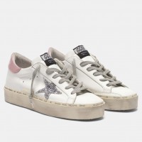 Golden Goose Women's Super-Star Shearling Sneakers with Leopard Laces Golden Goose Women's Super-Star Shearling Sneakers with Leopard Laces