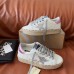 Golden Goose Women's Super-Star Shearling Sneakers with Leopard Laces
