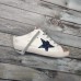 Golden Goose Women's Super-Star Sabots with Blue Glitter Star Golden Goose Women's Super-Star Sabots with Blue Glitter Star