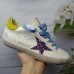 Golden Goose Women's Super-Star Sneakers With Fuchsia Glitter Star Golden Goose Women's Super-Star Sneakers With Fuchsia Glitter Star