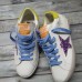 Golden Goose Women's Super-Star Sneakers With Fuchsia Glitter Star Golden Goose Women's Super-Star Sneakers With Fuchsia Glitter Star