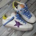 Golden Goose Women's Super-Star Sneakers With Fuchsia Glitter Star Golden Goose Women's Super-Star Sneakers With Fuchsia Glitter Star