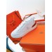 Hermes Men's Get Sneakers in White Calfskin Hermes Men's Get Sneakers in White Calfskin