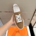 Hermes Men's Get Sneakers in White Calfskin Hermes Men's Get Sneakers in White Calfskin