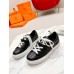 Hermes Men's Day Sneakers in Black Leather Hermes Men's Day Sneakers in Black Leather
