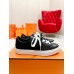 Hermes Men's Day Sneakers in Black Leather Hermes Men's Day Sneakers in Black Leather