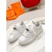 Hermes Men's Day Sneakers in White Leather Hermes Men's Day Sneakers in White Leather
