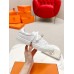 Hermes Men's Day Sneakers in White Leather Hermes Men's Day Sneakers in White Leather