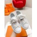 Hermes Men's Day Sneakers in White Leather Hermes Men's Day Sneakers in White Leather