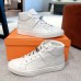 Hermes Men's Daydream High-top Sneakers in White Leather Hermes Men's Daydream High-top Sneakers in White Leather