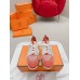 Hermes Men's Depart Sneakers in Orange Gradient Knit Hermes Men's Depart Sneakers in Orange Gradient Knit