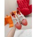 Hermes Men's Depart Sneakers in Orange Gradient Knit Hermes Men's Depart Sneakers in Orange Gradient Knit