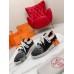 Hermes Men's Depart Sneakers in Black Gradient Knit Hermes Men's Depart Sneakers in Black Gradient Knit