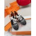 Hermes Men's Depart Sneakers in Black Gradient Knit Hermes Men's Depart Sneakers in Black Gradient Knit