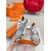 Hermes Men's Depart Sneakers in Grey Gradient Knit Hermes Men's Depart Sneakers in Grey Gradient Knit