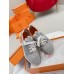 Hermes Men's Depart Sneakers in Grey Gradient Knit Hermes Men's Depart Sneakers in Grey Gradient Knit