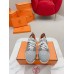 Hermes Men's Depart Sneakers in Grey Gradient Knit Hermes Men's Depart Sneakers in Grey Gradient Knit
