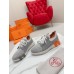 Hermes Men's Depart Sneakers in Grey Gradient Knit Hermes Men's Depart Sneakers in Grey Gradient Knit