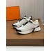Hermes Heros Sneakers in White Technical Knit