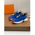 Hermes Heros Sneakers in Blue Technical Knit Hermes Heros Sneakers in Blue Technical Knit