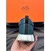 Hermes Men's Bouncing Sneakers in Blue Leather