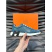 Hermes Men's Bouncing Sneakers in Blue Leather