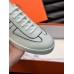 Hermes Boomerang Sneakers In White Epsom Calfskin Hermes Boomerang Sneakers In White Epsom Calfskin