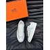 Hermes Boomerang Sneakers In White Epsom Calfskin Hermes Boomerang Sneakers In White Epsom Calfskin