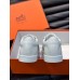 Hermes Boomerang Sneakers In White Epsom Calfskin Hermes Boomerang Sneakers In White Epsom Calfskin