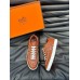 Hermes Boomerang Sneakers In Brown Epsom Calfskin Hermes Boomerang Sneakers In Brown Epsom Calfskin