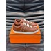 Hermes Boomerang Sneakers In Brown Epsom Calfskin Hermes Boomerang Sneakers In Brown Epsom Calfskin