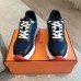 Hermes Men's Impulse Sneakers in Navy Fabric and Leather Hermes Men's Impulse Sneakers in Navy Fabric and Leather