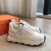 Hermes Men's Impulse Sneakers in White Fabric and Leather Hermes Men's Impulse Sneakers in White Fabric and Leather