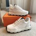 Hermes Men's Impulse Sneakers in White Fabric and Leather Hermes Men's Impulse Sneakers in White Fabric and Leather