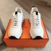 Hermes Men's Impulse Sneakers in White Fabric and Leather Hermes Men's Impulse Sneakers in White Fabric and Leather