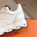 Hermes Men's Impulse Sneakers in White Fabric and Leather Hermes Men's Impulse Sneakers in White Fabric and Leather