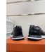 Hermes Men's Drive Sneakers In Black Leather Hermes Men's Drive Sneakers In Black Leather