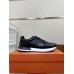 Hermes Men's Drive Sneakers In Black Leather Hermes Men's Drive Sneakers In Black Leather