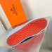Hermes Boomerang Sneakers In Silver Epsom Leather Hermes Boomerang Sneakers In Silver Epsom Leather