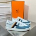 Hermes Boomerang Sneakers In Multicolore Blue Leather Hermes Boomerang Sneakers In Multicolore Blue Leather