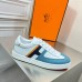 Hermes Boomerang Sneakers In Multicolore Blue Leather Hermes Boomerang Sneakers In Multicolore Blue Leather