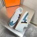Hermes Boomerang Sneakers In Multicolore Blue Leather Hermes Boomerang Sneakers In Multicolore Blue Leather