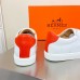 Hermes Men's Quicker Sneakers In White Calfskin Hermes Men's Quicker Sneakers In White Calfskin