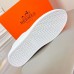 Hermes Men's Quicker Sneakers In White Calfskin Hermes Men's Quicker Sneakers In White Calfskin