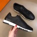 Hermes Men's Trail Sneakers In Black Calfskin Leather Hermes Men's Trail Sneakers In Black Calfskin Leather
