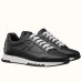 Hermes Men's Trail Sneakers In Black Calfskin Leather Hermes Men's Trail Sneakers In Black Calfskin Leather