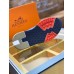 Hermes Men's Addict Sneakers In Bicolor Blue Knit