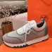 Hermes Men's Addict Sneakers In Grey Knit Hermes Men's Addict Sneakers In Grey Knit