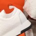 Hermes Men's Addict Sneakers In White Knit Hermes Men's Addict Sneakers In White Knit