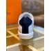 Hermes Men's Avantage Sneakers In White/Blue Calfskin Hermes Men's Avantage Sneakers In White/Blue Calfskin